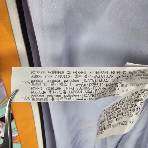 NWT ZARA Satin Printed Short Kimono 70s Lilac with Belt 7929/075 Size XS - Picture 16 of 16